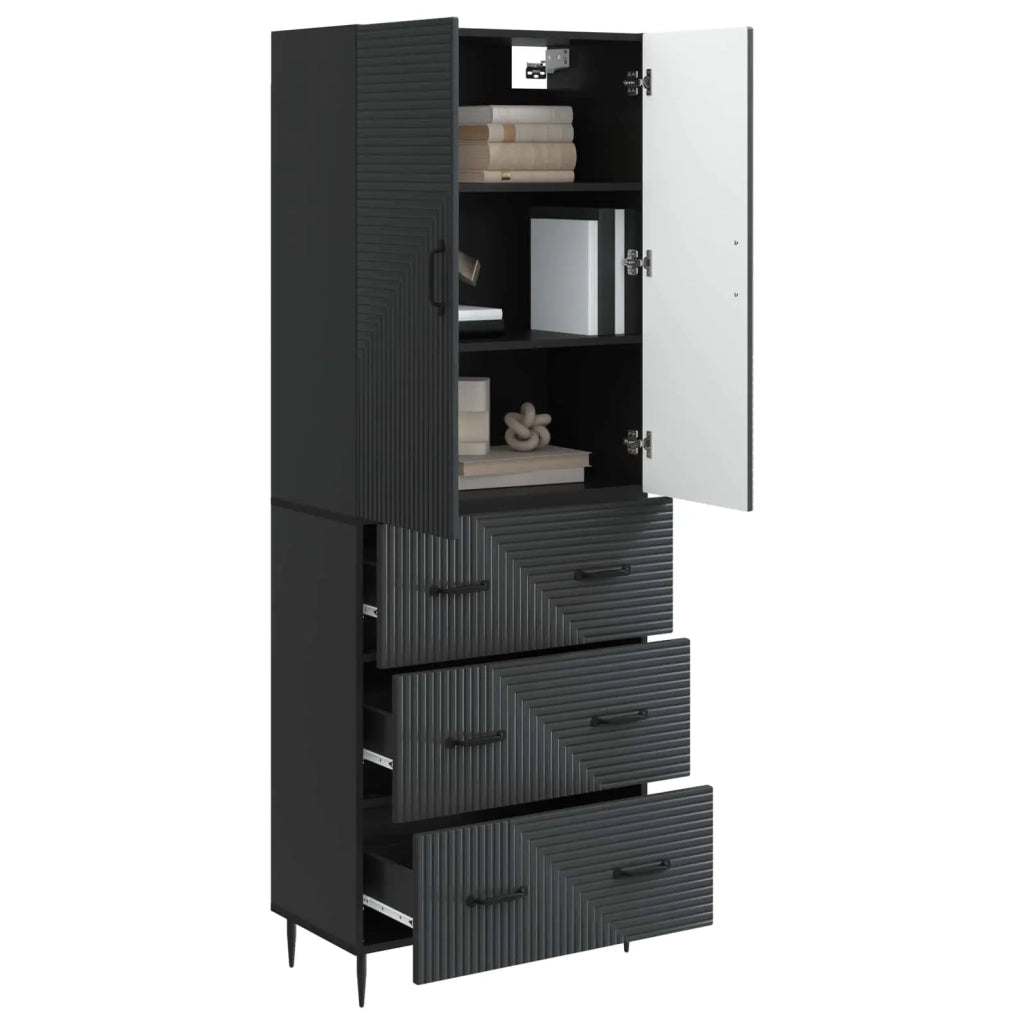 Set di armadi 2 pcs Nero 66 x 34,5 x 90 cm Legno ingegnerizzato 3416638
