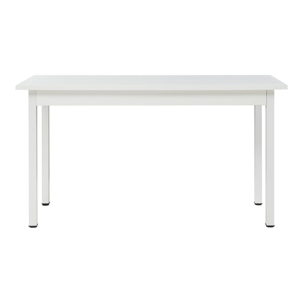 Tavolo da Pranzo Den Haag con Piano Rettangolare 140 x 60 cm - Bianco [en.casa]