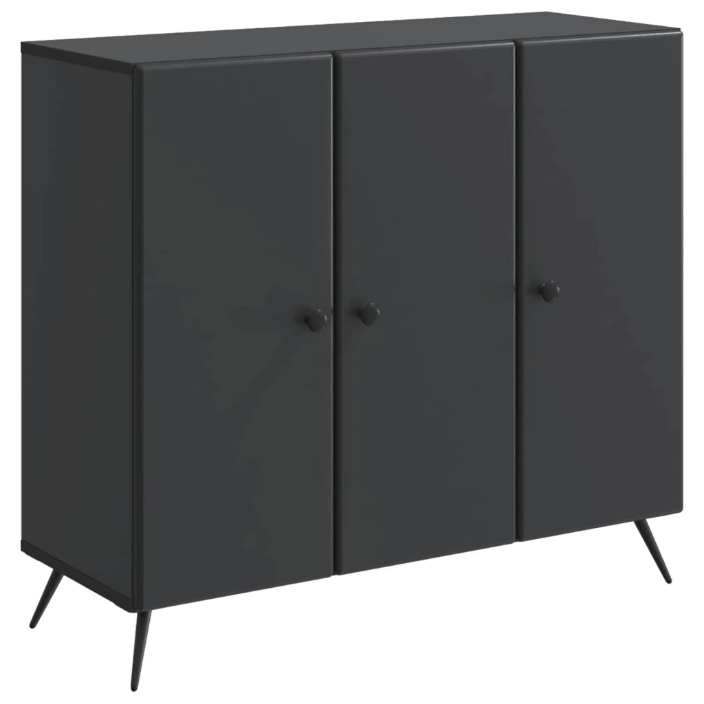 Credenza Nero 89 x 34,5 x 80 cm Legno ingegnerizzato