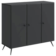 Credenza Nero 89 x 34,5 x 80 cm Legno ingegnerizzato