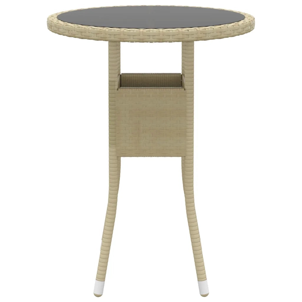 Set Divani da Giardino 5 pz | Set Salotto da Giardino in Polyrattan Beige