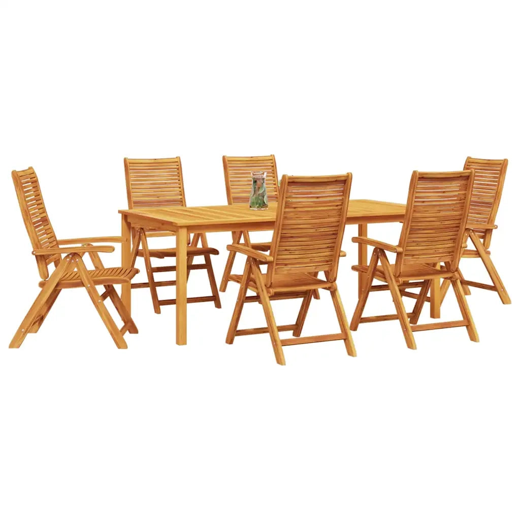 Set da Pranzo per Giardino 7 pcs Marrone 3375628