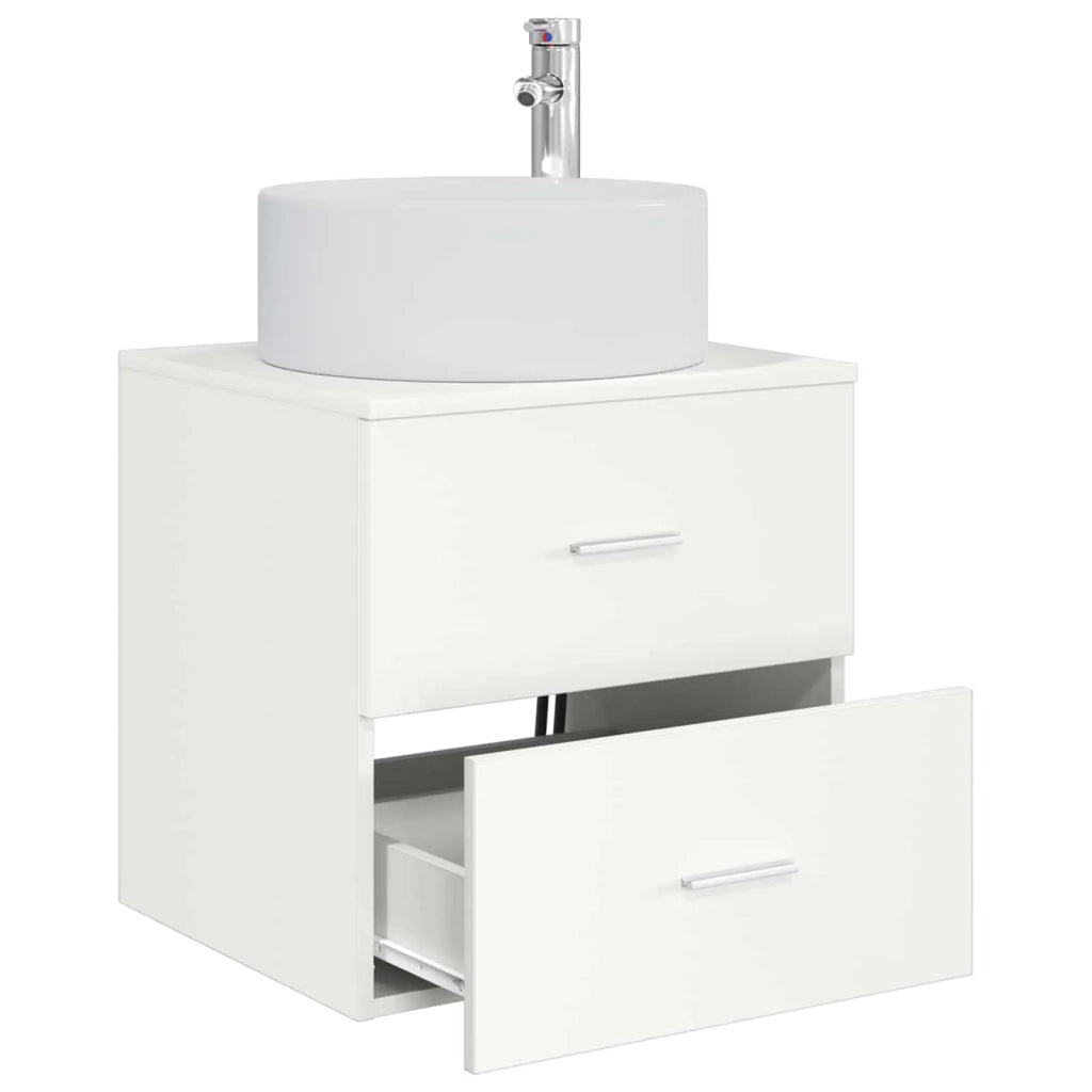 Mobile Lavabo da Parete Bianco 49,5 x 44,5 x 65,5 cm 890318