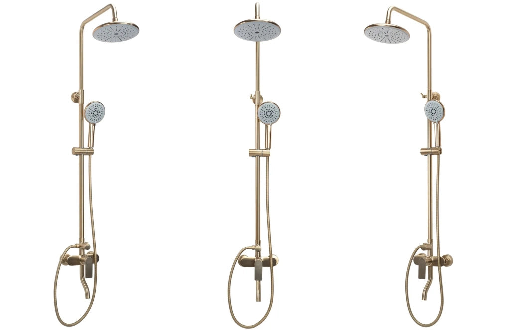 Set Doccia Rea Verso Brushed Gold