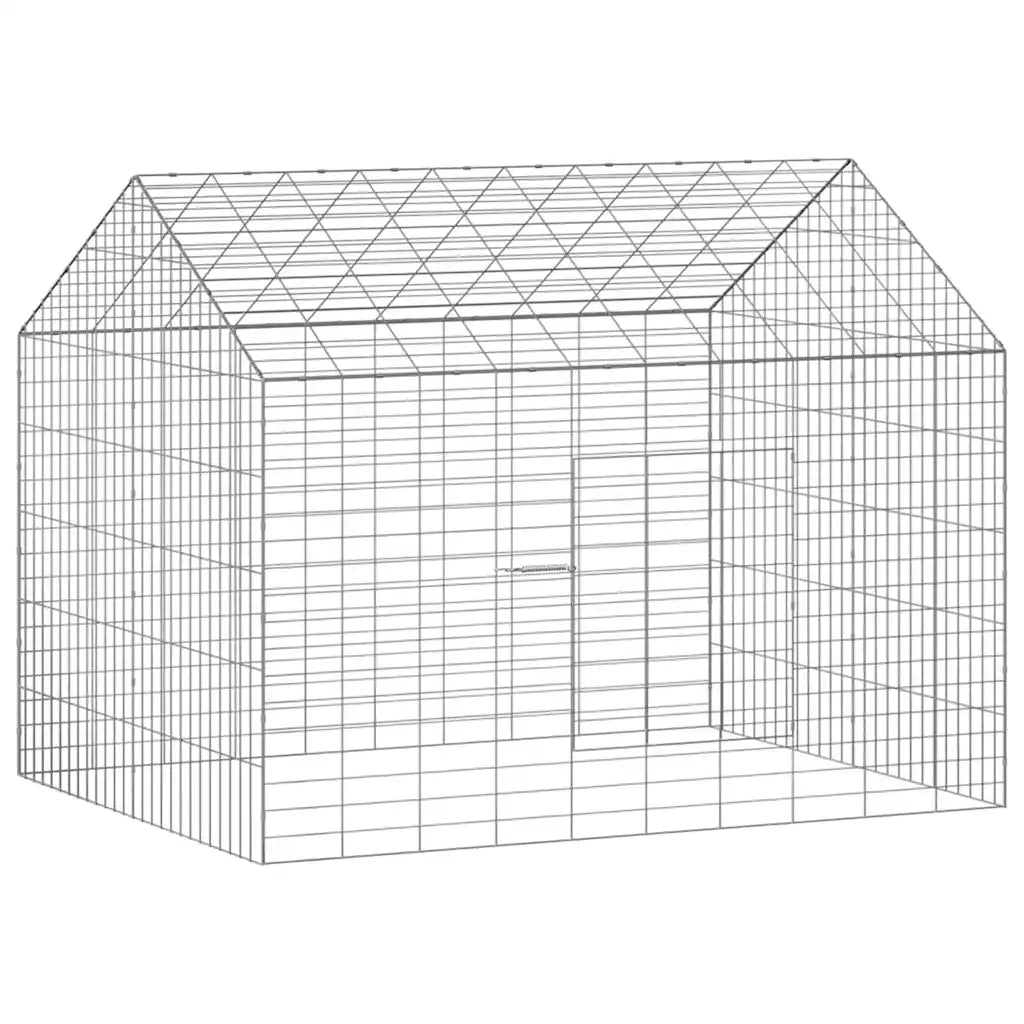 Gabbia per Conigli Argento 100 x 78 x 78 cm Acciaio zincato 42019232