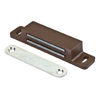 CHIUSURA MAGNETICA GIGANTE 18x87 mm - Marrone - 25 pezzi