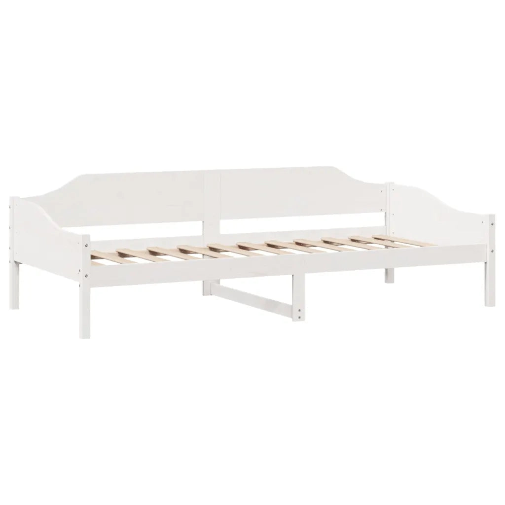 Giroletto senza Materasso Bianco 80x200 cm Legno Massello Pino 850912