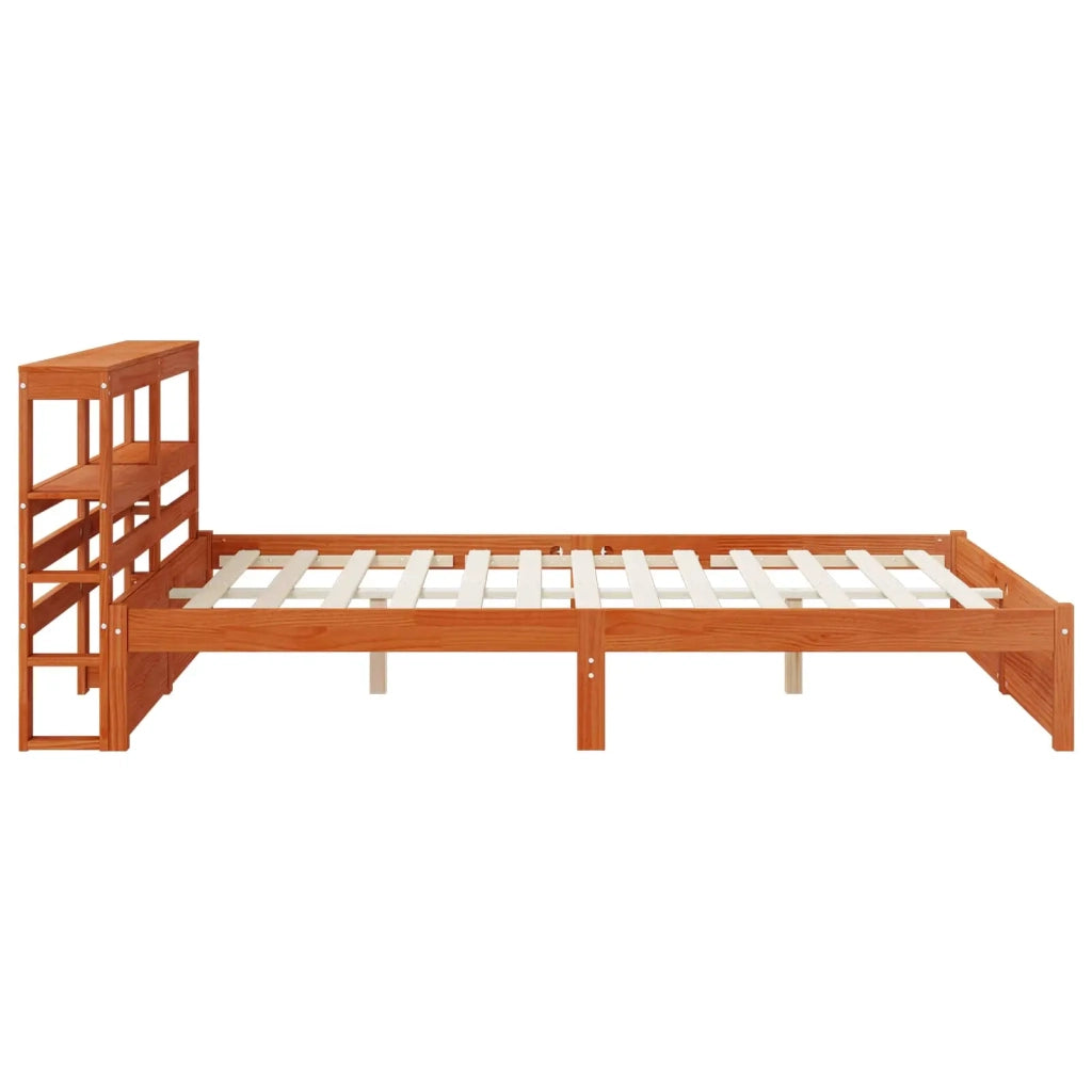 Struttura del letto Marrone cerato Legno di Pino Massello 3423793