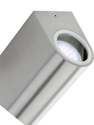 Applique da Esterno 2 Luci Gu10 in Alluminio Sovil Acciaio