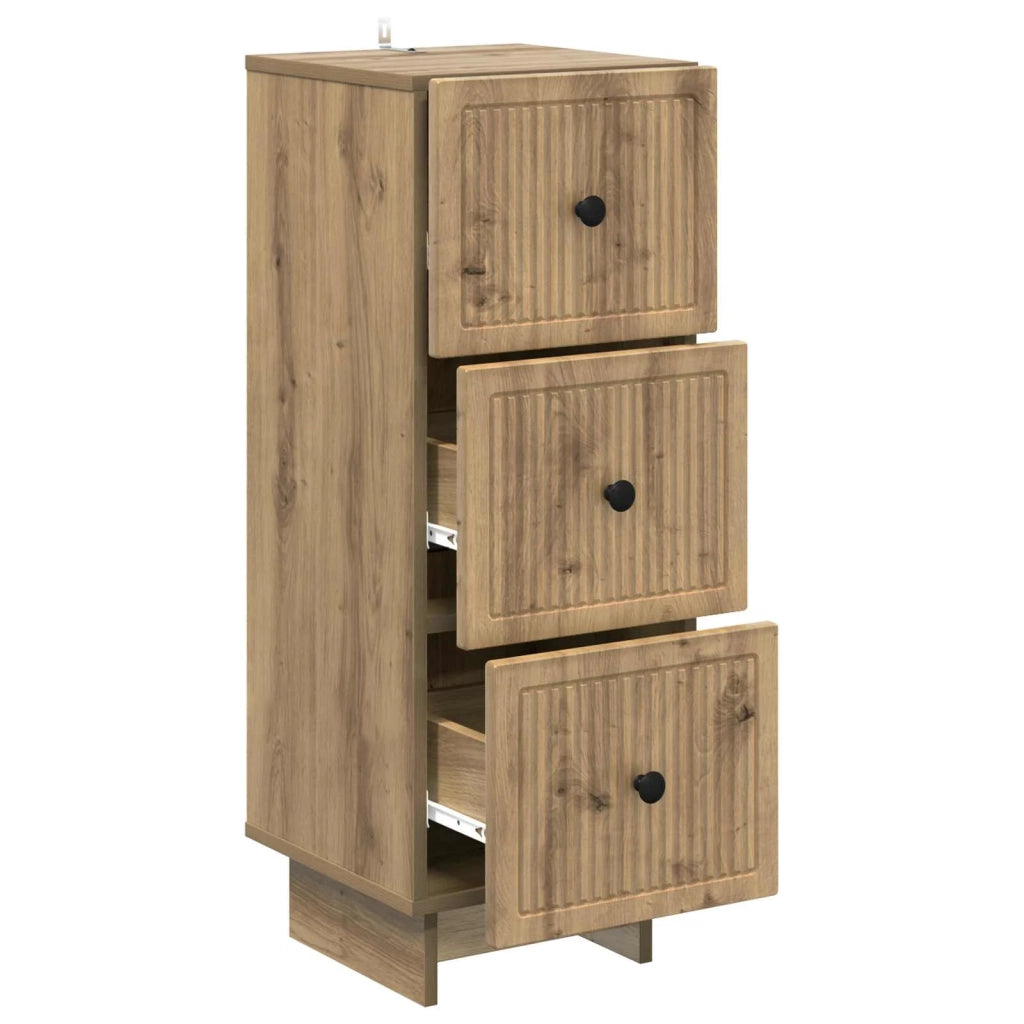 Mobile con Cassetti Rovere Artigianale 33 x 34,5 x 90 cm