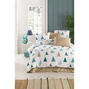 Completo letto - 1 copripiumino 220 x 240 cm + 2 federe 60 x 60 cm - 65% cotone, 35% poliestere - Bianco