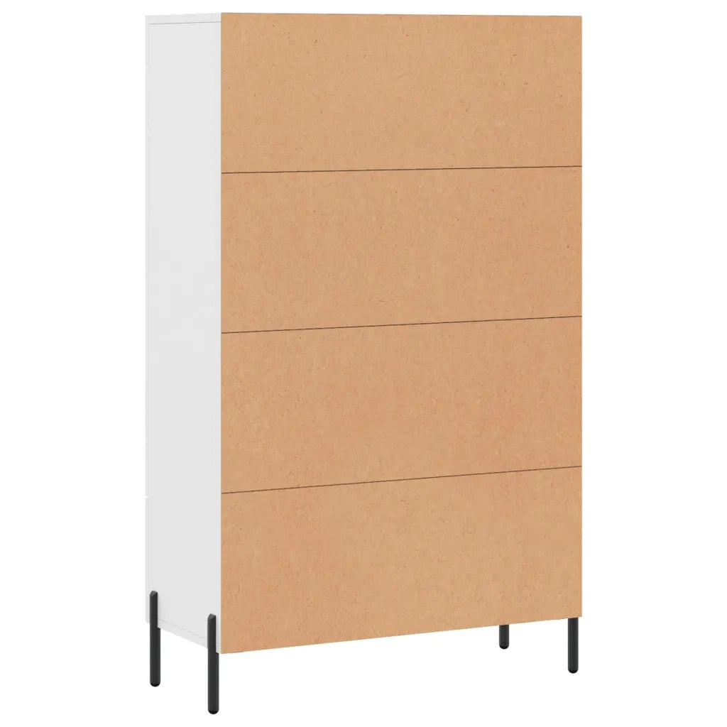 Credenza | Madia | Buffet da pranzo | Armadio da pranzo Bianca 69,5x31x115 cm in Legno Multistrato