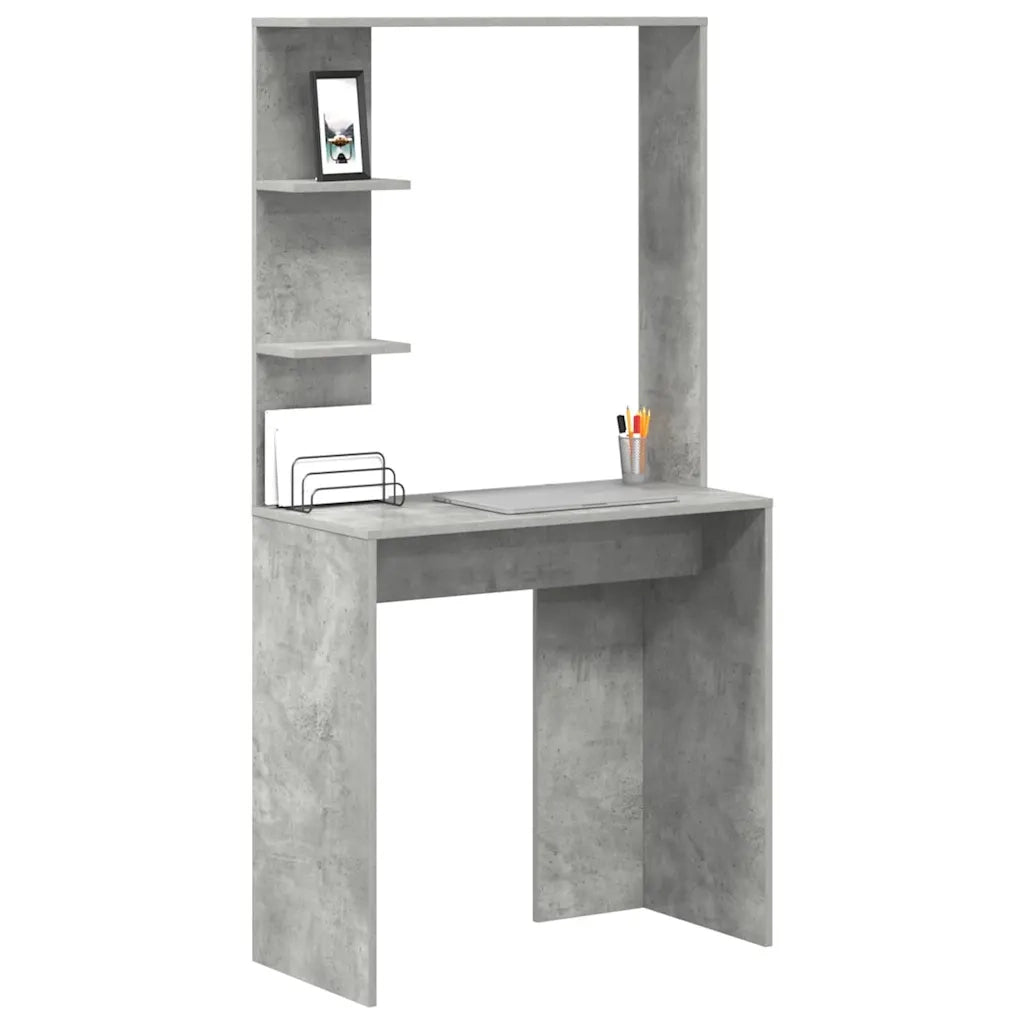 Scrivania Grigio cemento 78,5 x 37 x 154,5 cm Legno multistrato 869341