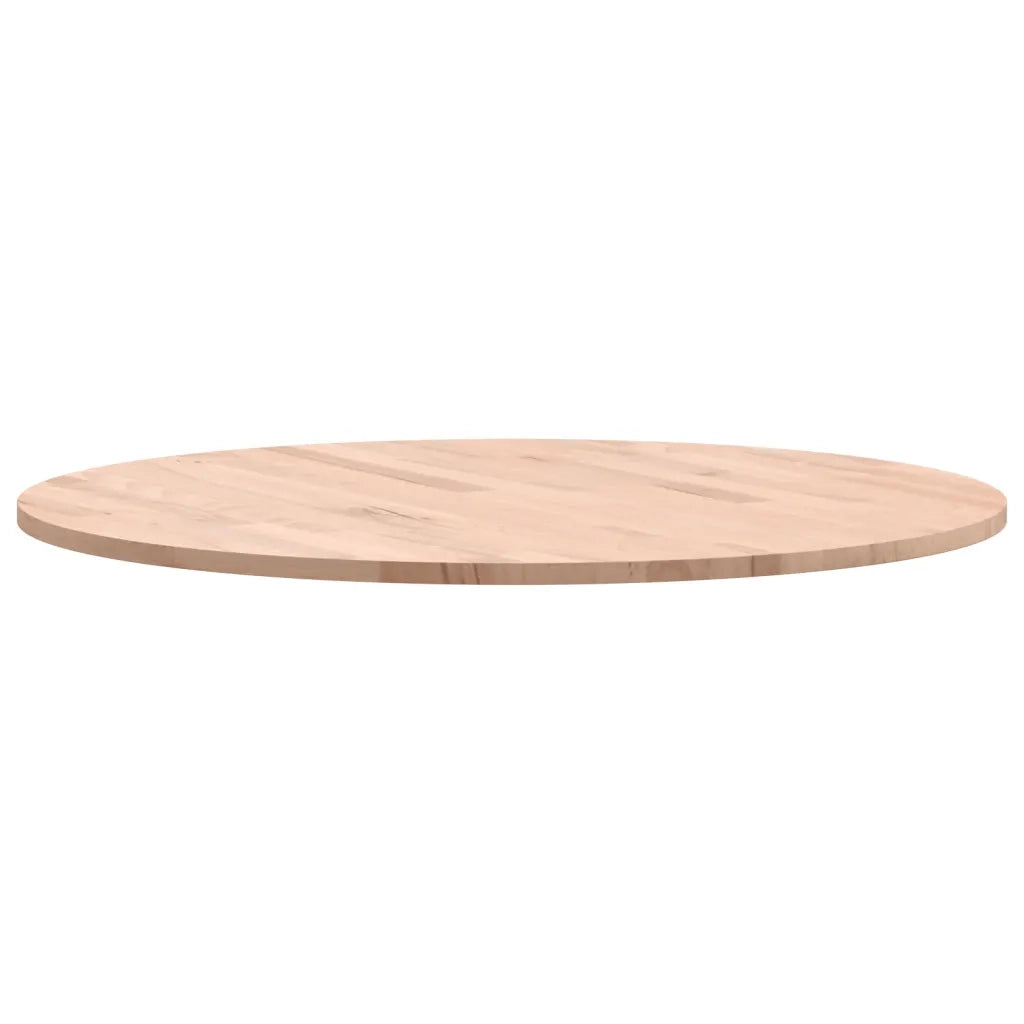 Piano per Tavolo | Superficie Tavolo | Piano Scrivania ?70x1,5 cm Rotondo in Legno Massello di Faggio