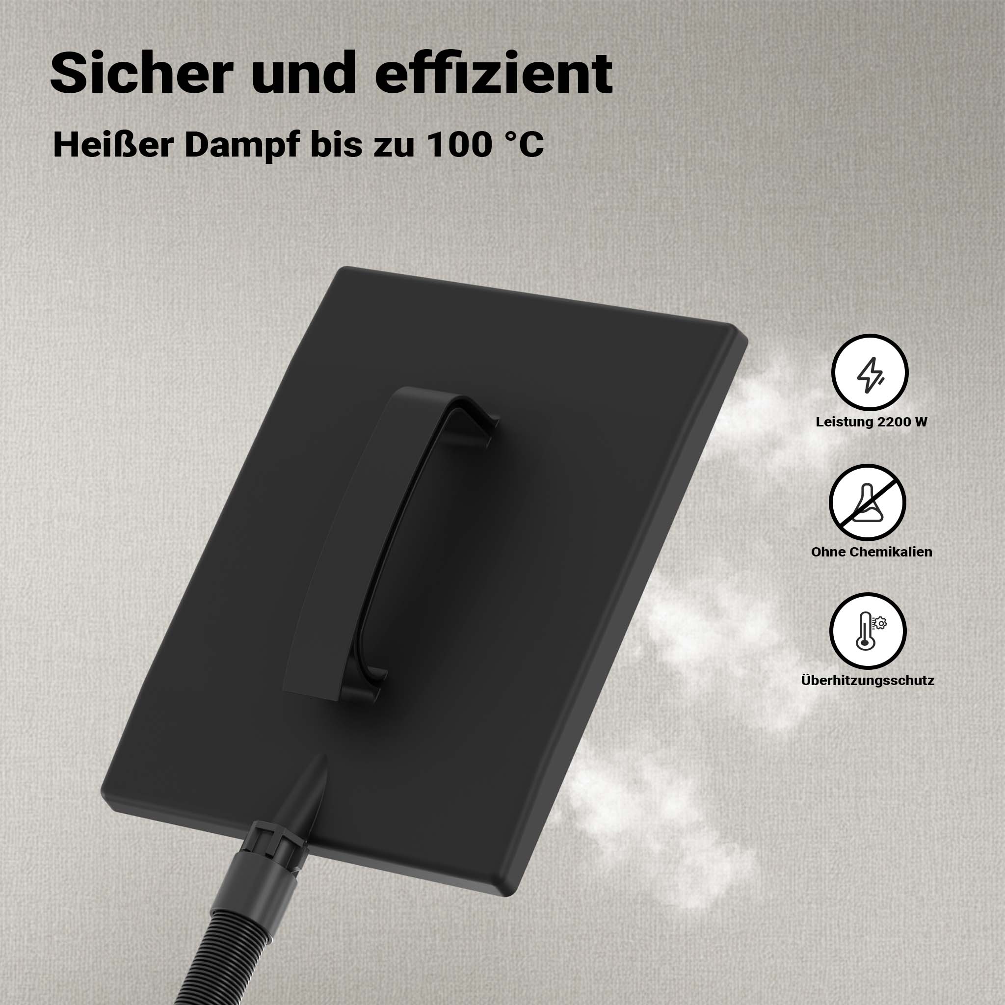 Vaporizzatore per rimozione carta da parati da 2200W 4,5L Staccaparati