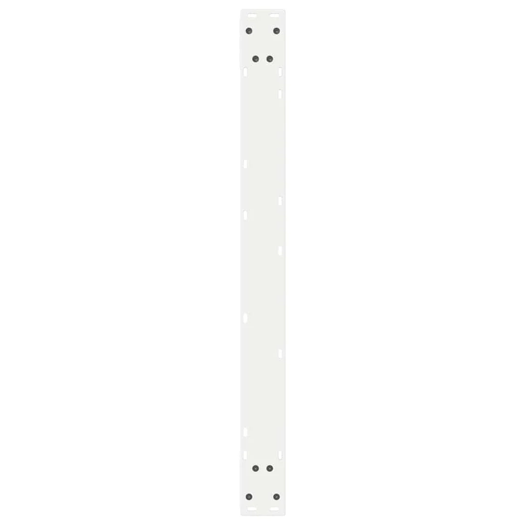 Set di 2 gambe regolabili per tavolo da pranzo moderno 90 x 72 cm in acciaio bianco 02_0057018