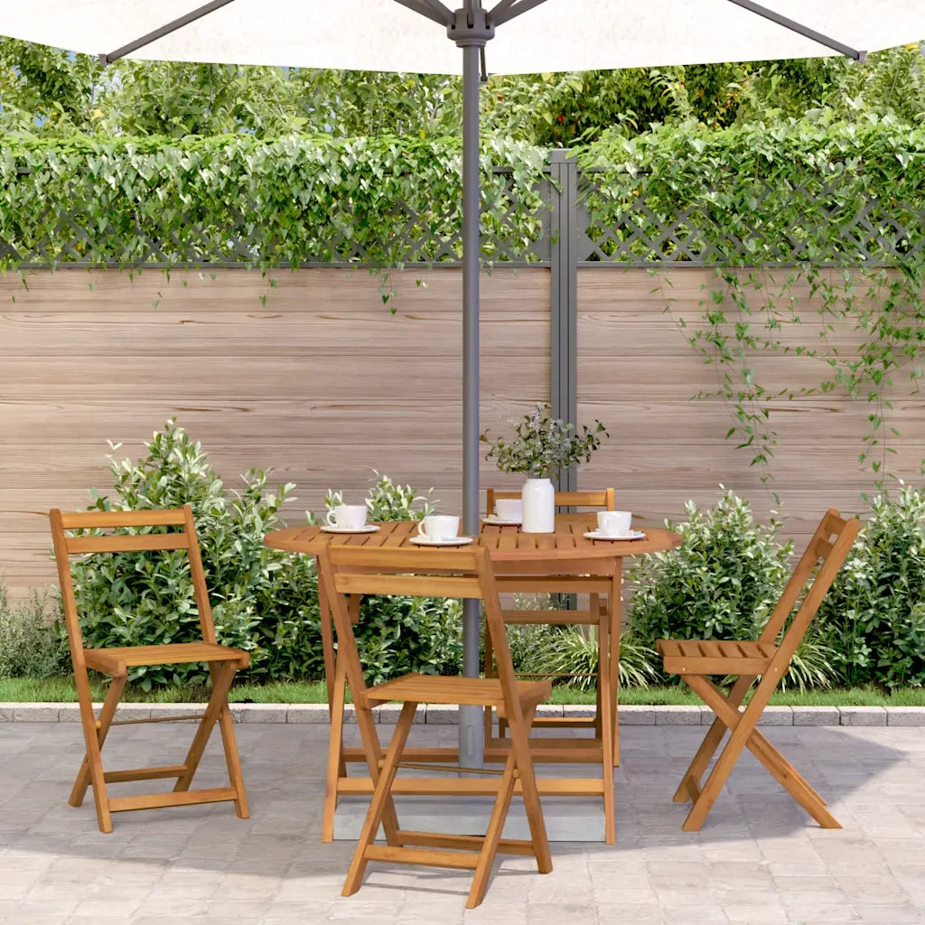 Tavolo da Giardino Pieghevole 110 cm in Massello d'Acacia cod mxl 53827