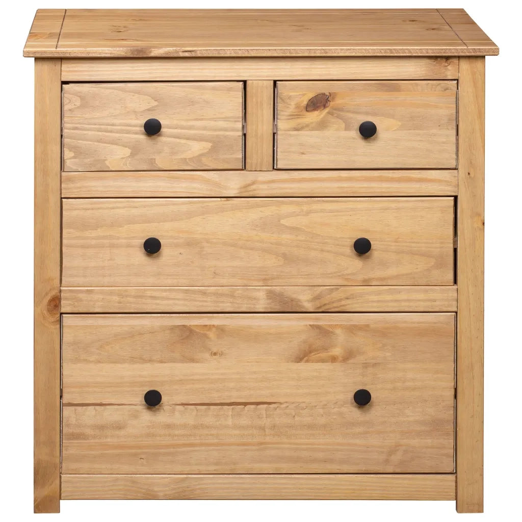Credenza 80x40x83 cm in Legno Massello di Pino Panama Range 282655