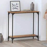 Tavolo consolle con lo scaffale Legno vecchio 75 x 30.5 x 75 cm 883519