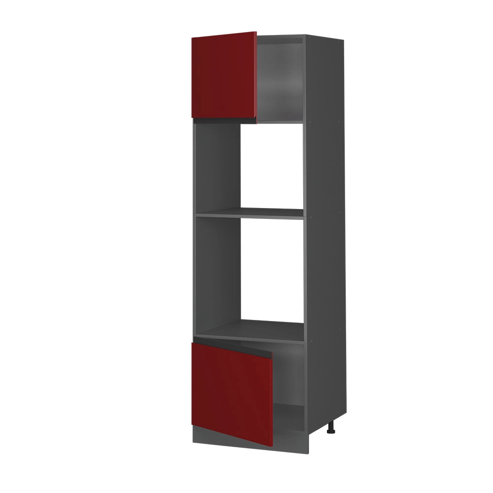 Vicco Set mobili bagno Rosso 60 cm Forma a J
