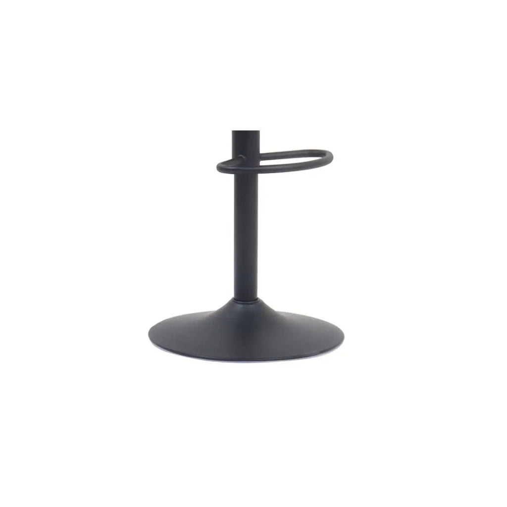 Sgabello da bar ZENA - Stile vintage - PU grigio - Seduta confortevole e di design