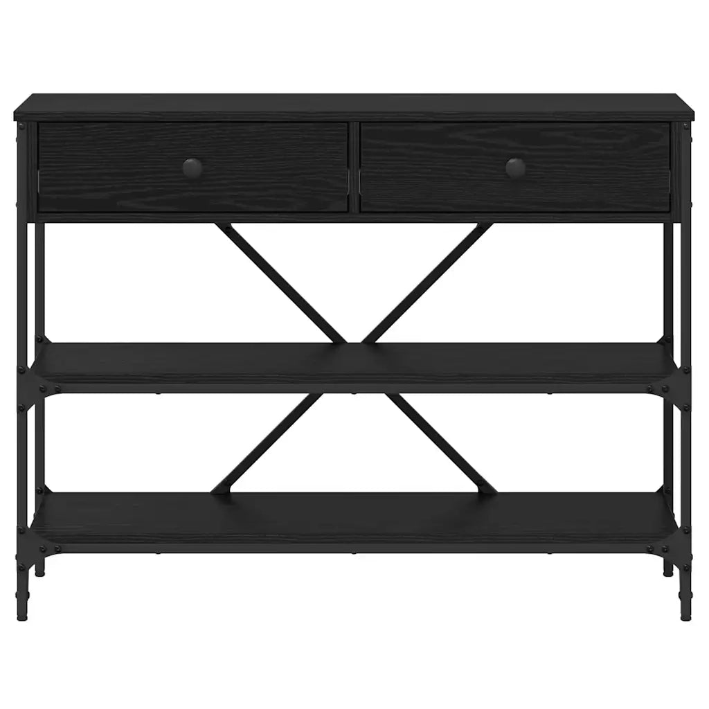 Tavolo consolle Rovere Nero 100 x 34,5 x 75 cm legno 871306