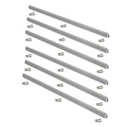 Cremagliera acciaio zincato 30x12 modulo 1 metro cancello scorrevole con bulloni *** numero pezzi 6, confezione 1