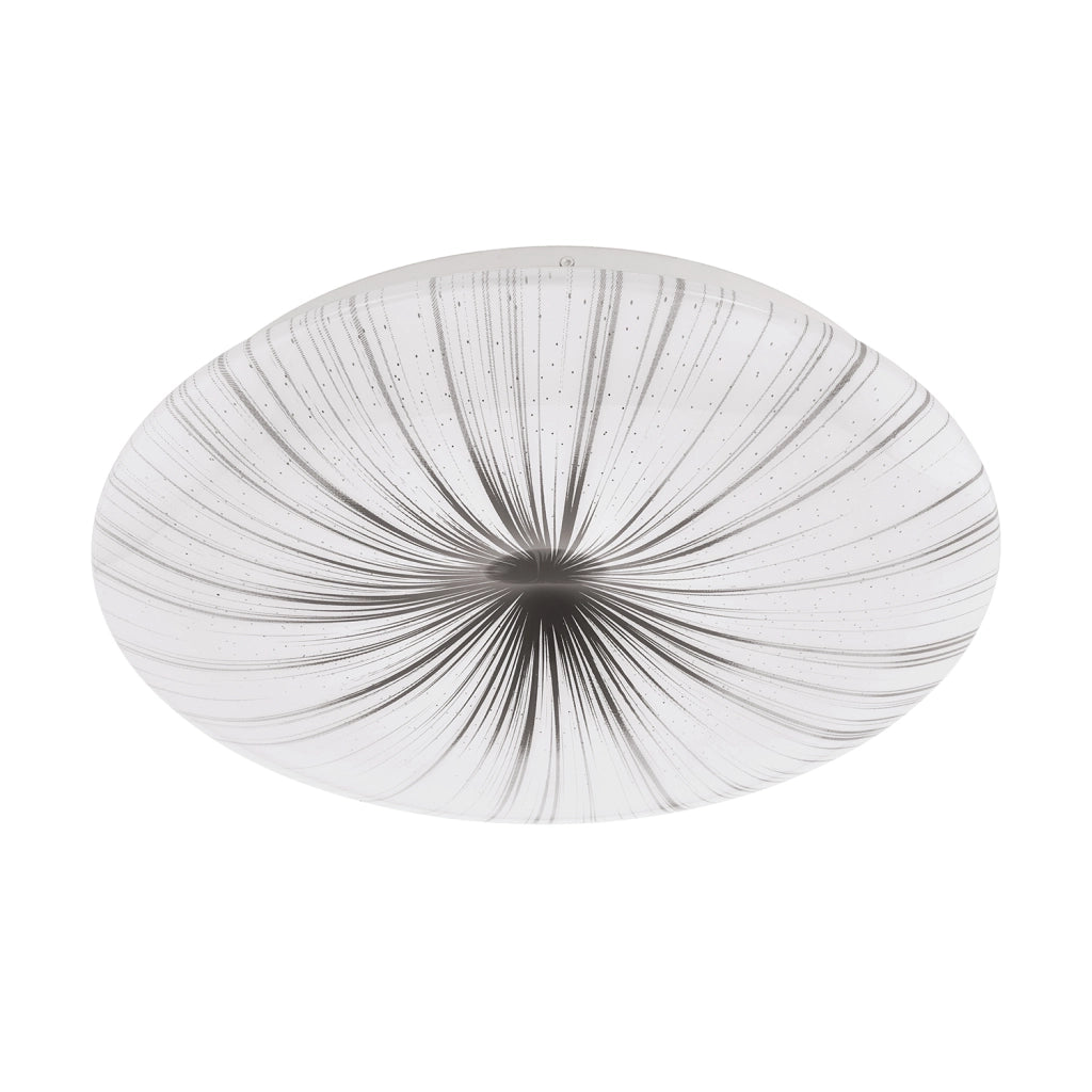 Plafoniera Contemporanea Nieves Acciaio Bianco Luce Led Integrato 10W