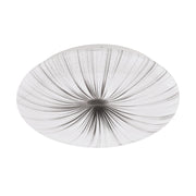 Plafoniera Contemporanea Nieves Acciaio Bianco Luce Led Integrato 10W