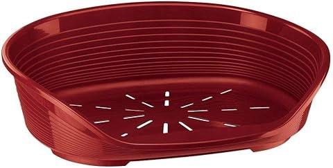 LETTINO PER ANIMALI 'SIESTA DELUXE' N.6 - cm 70,5 x 52 x h.23,5 / bordeaux  - FERPLAST