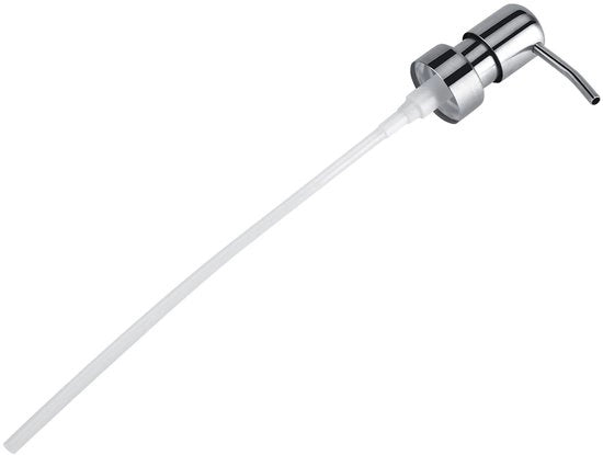 Dispensatore di Sapone Liquido in Acciaio Inossidabile - Duraturo - Facile da Installare - Adatto per Diametri di Gola Convenzionale - Bocchetta Liscia - Pompaggio