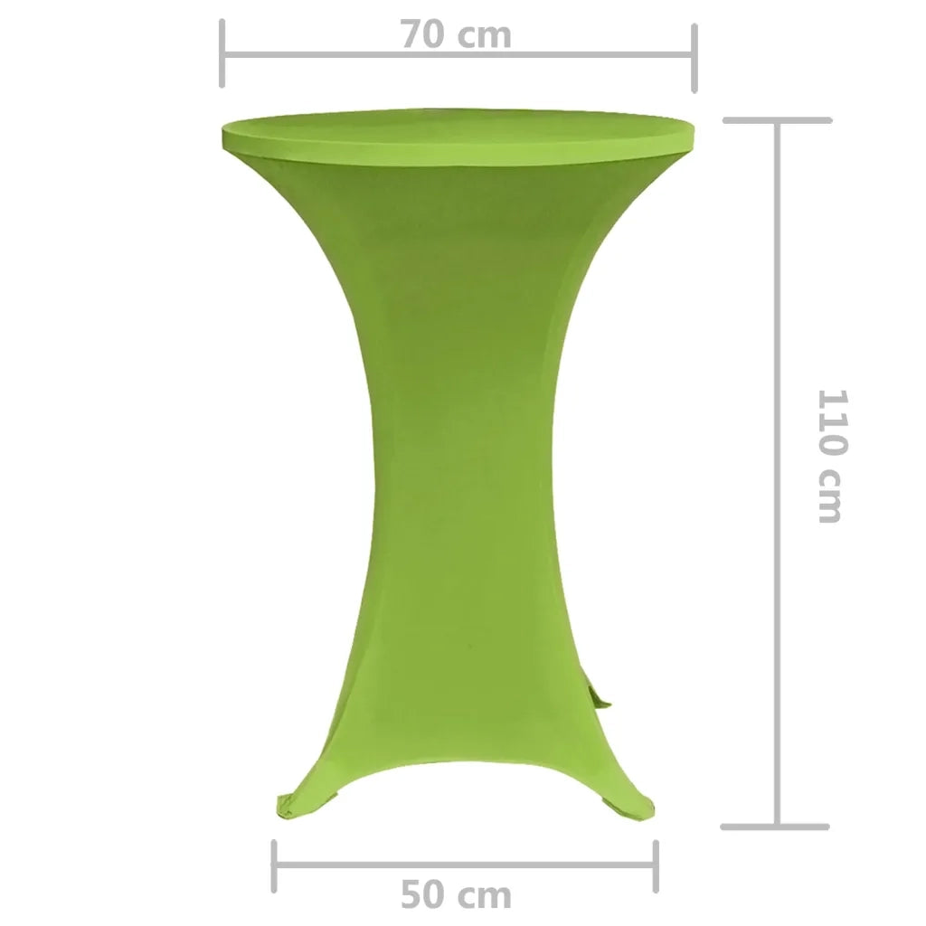 Copertura Elastica per Tavolo 2 pezzi 70 cm Verde 131432