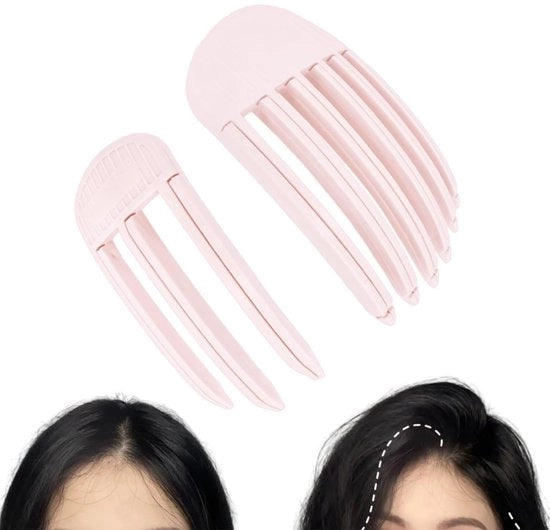 Set di clip per azzorre 2 in 1 - Pincette per volume - Spazzola con 3/6 denti - Uomo/donna - Per parrucche arruffate - Strumento per styling capelli