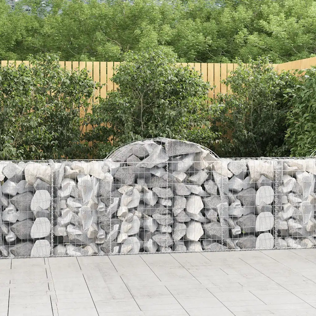 Cesti Gabbioni ad Arco 20 pz 200x50x80/100 cm Ferro Zincatocod mxl 76069