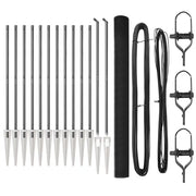 Recinzione da Giardino | Recinzione in rete saldata con punte Acciaio e PVC Grigio Rete