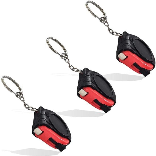 Mini Metrologatore a Soffietto - Set da 3 pezzi - Con scala doppia - 1 Metro - Per progetti di costruzione e fai da te