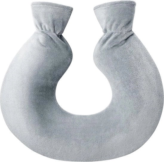 Cuscino per il collo, 2 litri, cuscino per il collo, allevia la schiena e il collo, cuscino per il collo, copre il letto, dono per donna, madre, padre con rivestimento morbido