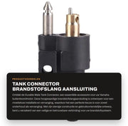 Connettore di carburante per motore fuoribordo Yamaha - Sostituzione facile - Sostituzione di ricambio - Connessione carburante - Tubo 6mm - Installazione rapida - Connettore di carburante nero