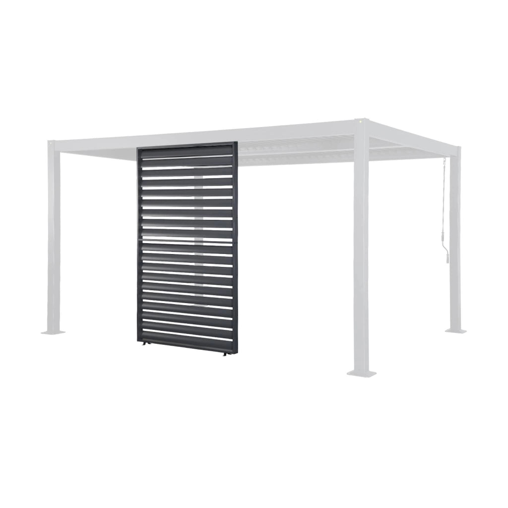 Persiana 1.3m in alluminio per pergola bioclimatica , antracite