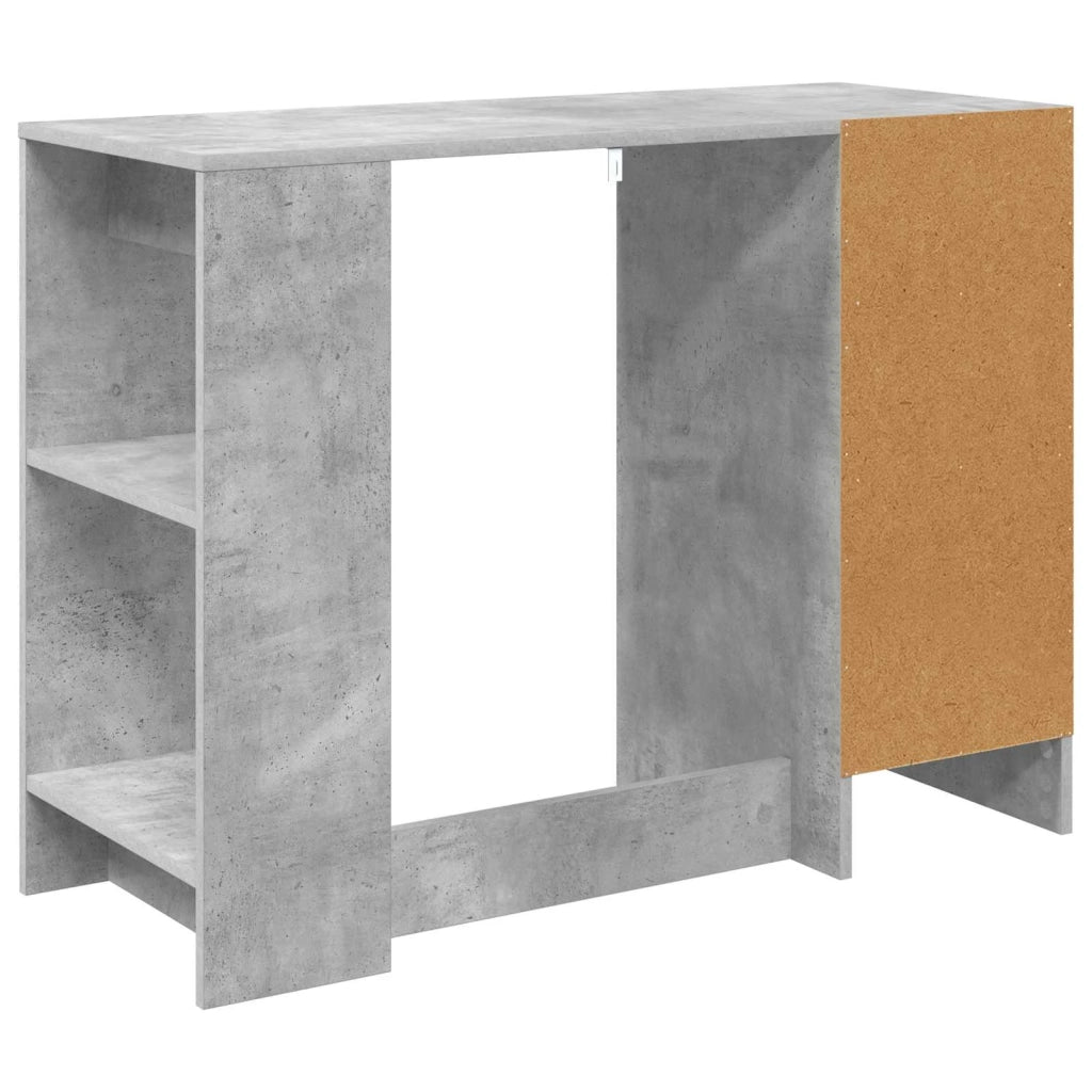 Scrivania Grigio cemento 100 x 40 x 75 cm Legno multistrato