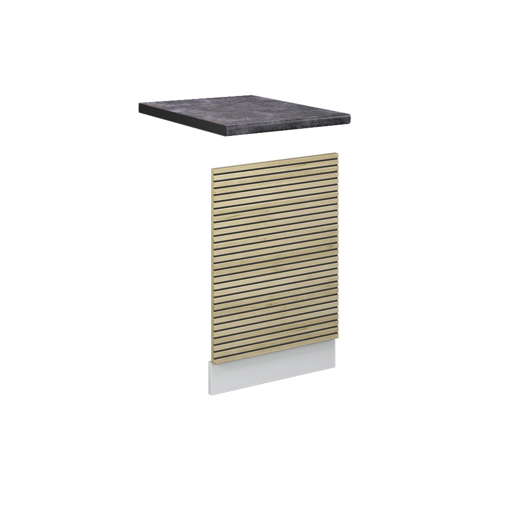 Pannello frontale Fame-Line Pannello in quercia/Bianco 45 cm, PL Antracite Vicco