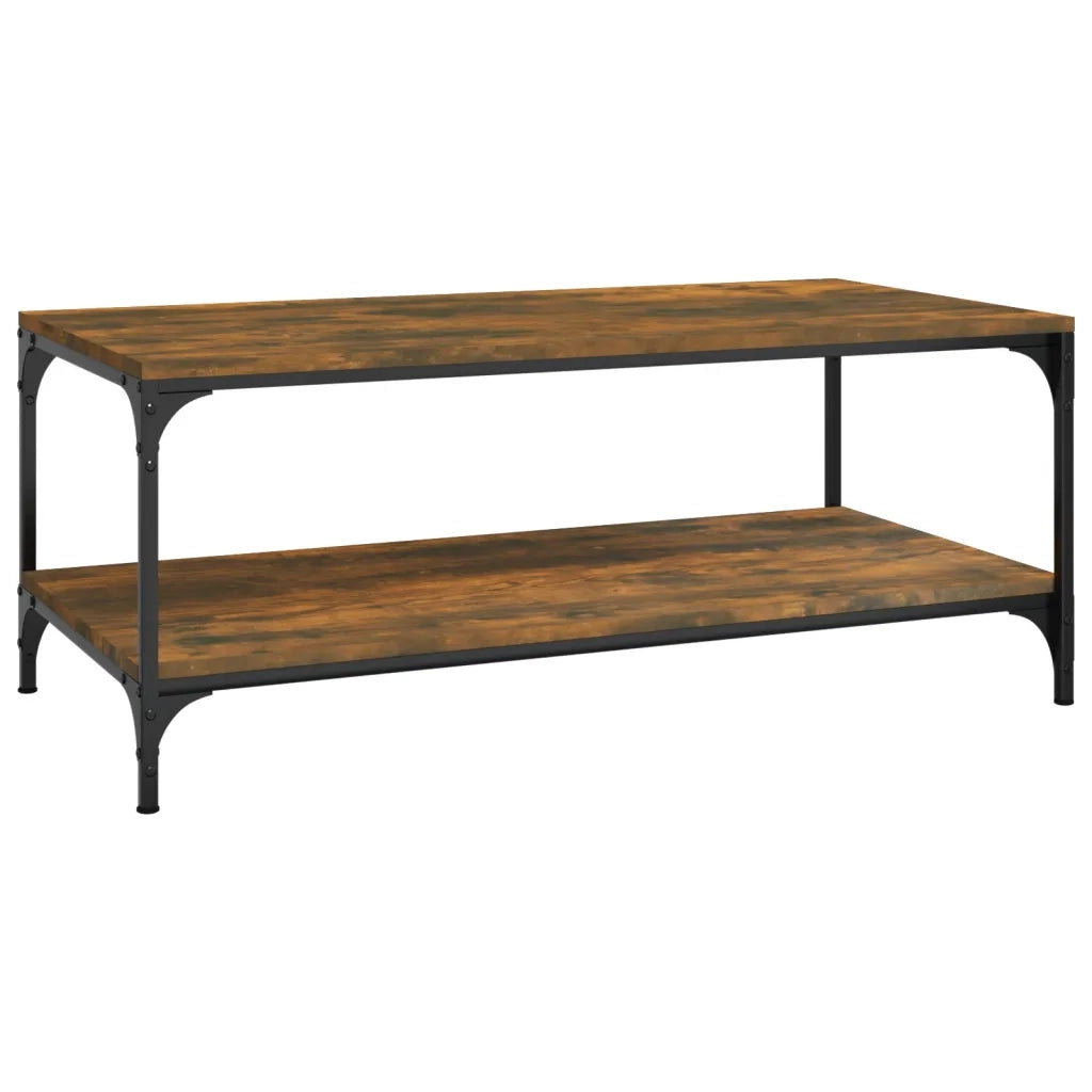 Tavolino da Salotto Rovere Fumo 80x50x40 cm Legno Multistrato 819369