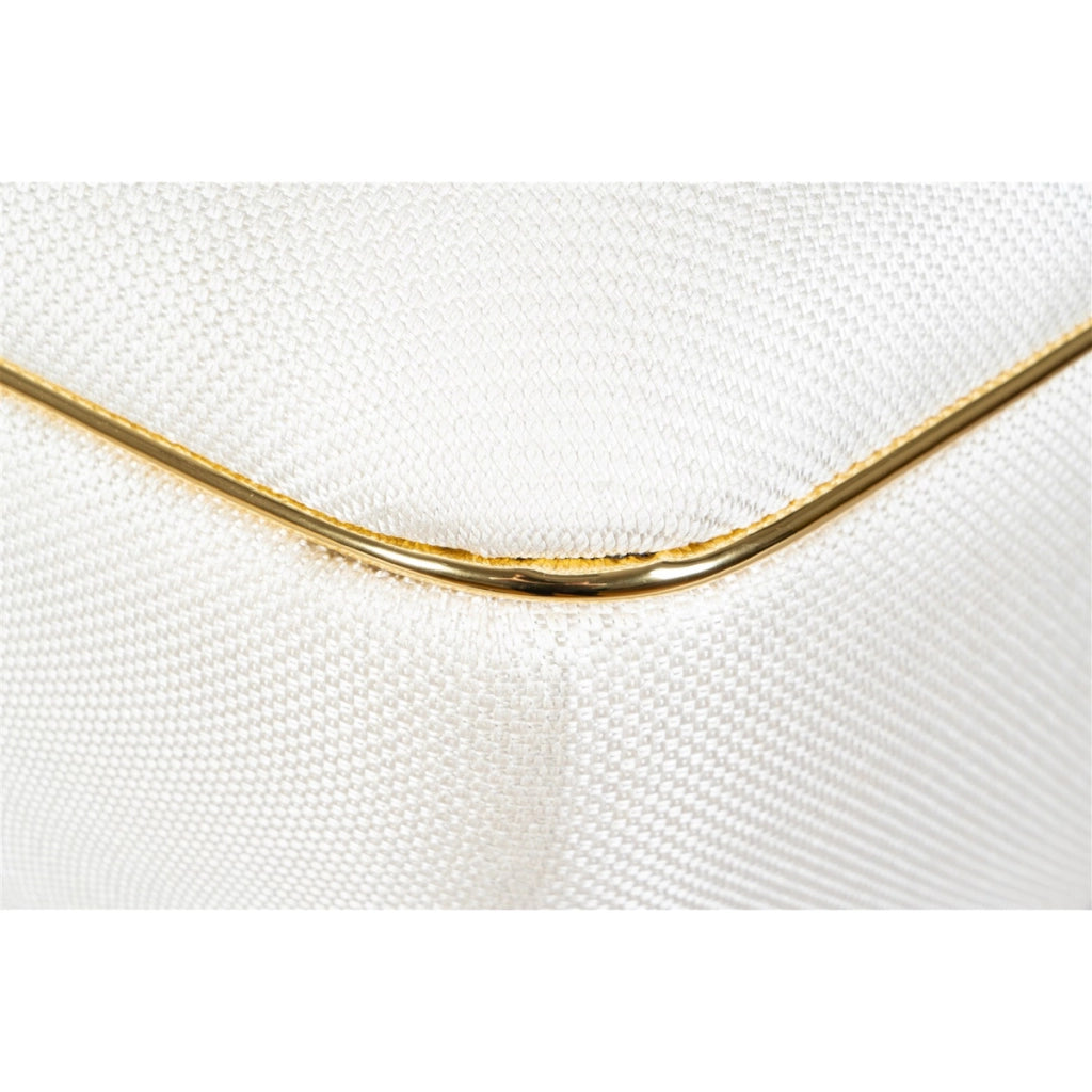 Pouf Contessa 120 in Avorio e Oro