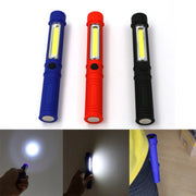Trade Shop - Torcia Lampada Emergenza A Led Cob Con Calamita Da Lavoro Luce Portatile Sos -