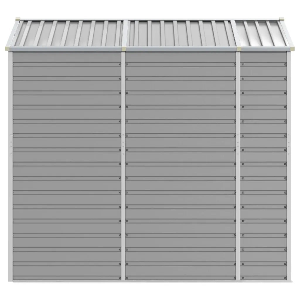 Casetta da giardino grigio chiaro 191x215x198 cm in acciaio zincato 3188243