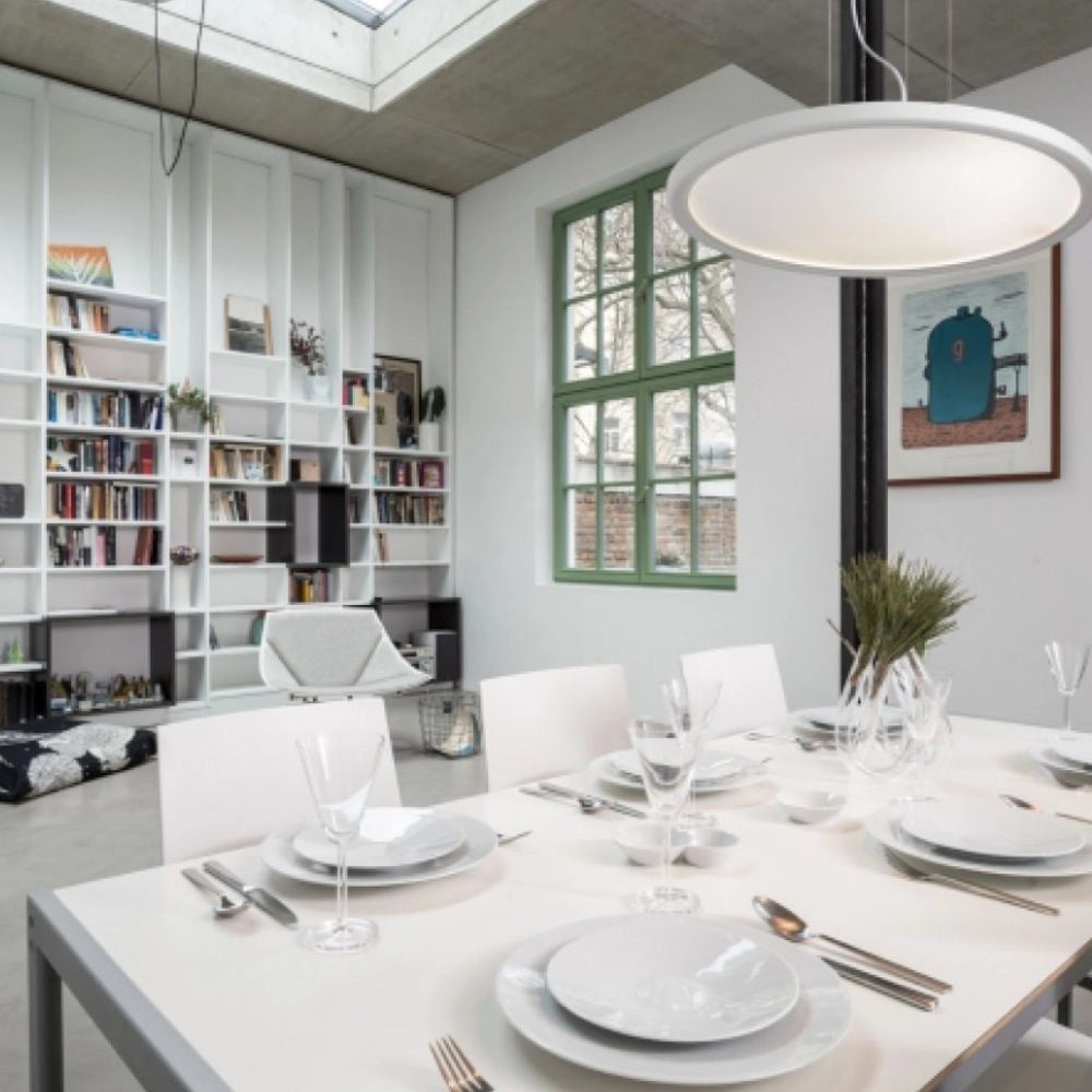 Lampada Lampadario MONETA  a sospensione bianco 230V LED 36W 3000K