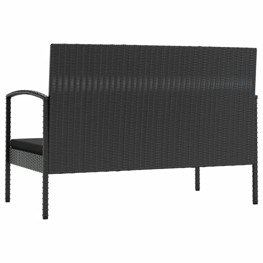 Set Divani da Giardino 16 pz con Cuscini in Polyrattan Nero cod mxl 39196
