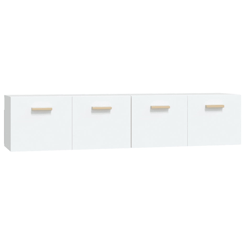 Mobili Parete 2 pz Bianco 80x35x36,5cm Legno Multistrato