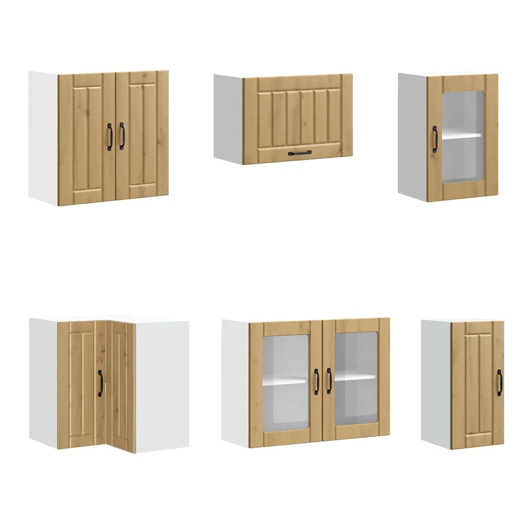 Set Mobili da Cucina 11 pz Lucca Rovere Artigianale Truciolato 3314900