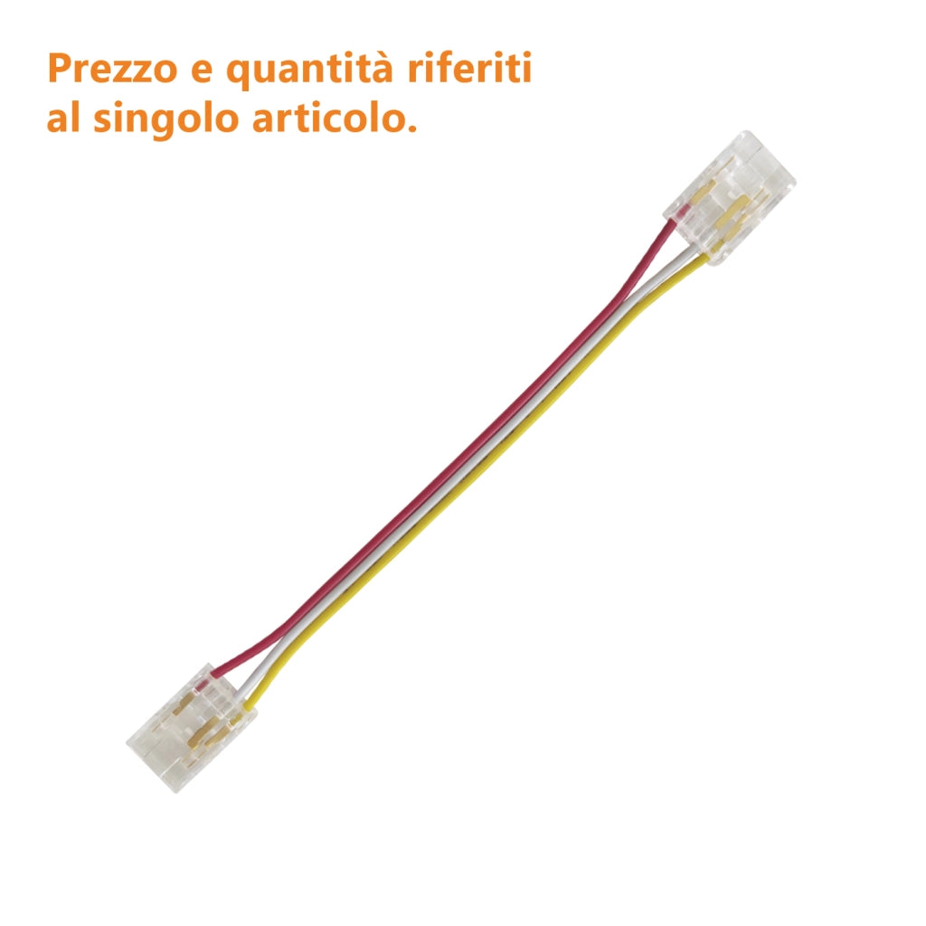 Alcapower Cavo di prolunga per giunzione strisce LED CCT con connettori rapidi integrati lunghezza 100mm per installazioni professionali
